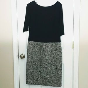 Talbots Ponte Knit/Tweed Dress, Size 10